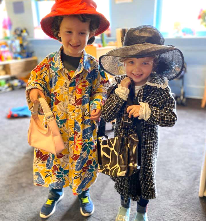 Children playing dress up at Robin's Nest Learning Center in Carterville, Illinois