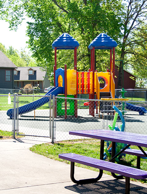 Playground at Robin's Nest Learning Center in Carterville, Illinois