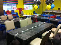 Dinning Area Party Rental Space in Carterville, Illinois at Robin's Nest Learning Center