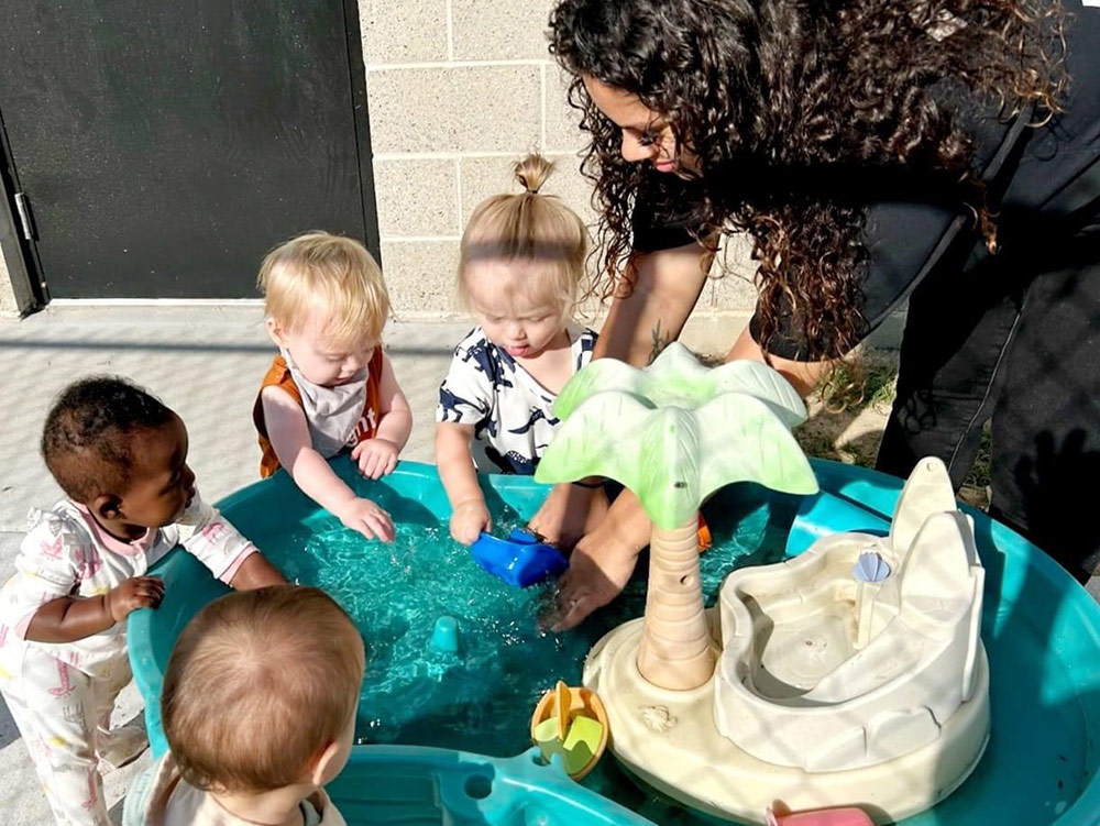 The Brown Bear Room - spaghetti at Robins Nest Learning Center