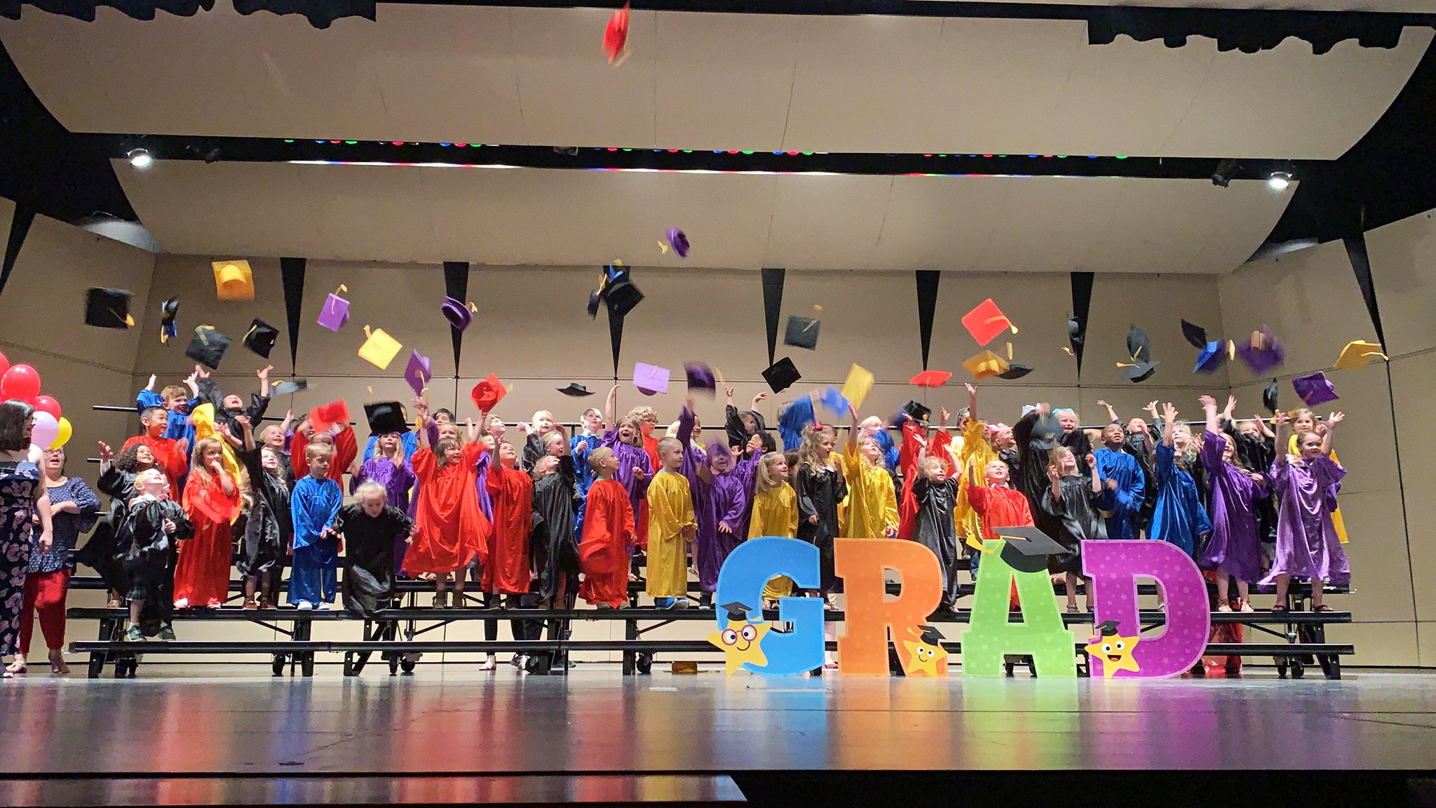 Children's graduation at Robin's Nest Learning Center in Marion, Illinois