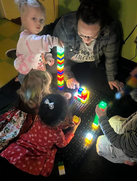 PreSchool - Student with classmates at Robins Nest Learning Center